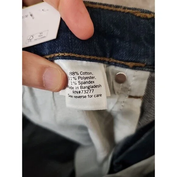 Sonoma Regular Fit Everyday Jean Men 30x32 Blue Medium Wash Stretch Straight NEW